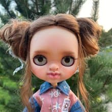 Custom Blythe doll Ooak Blythe with Sculpted face