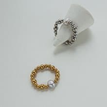 ARROGANT - 偏執 * 不銹鋼珍珠 彈性戒指