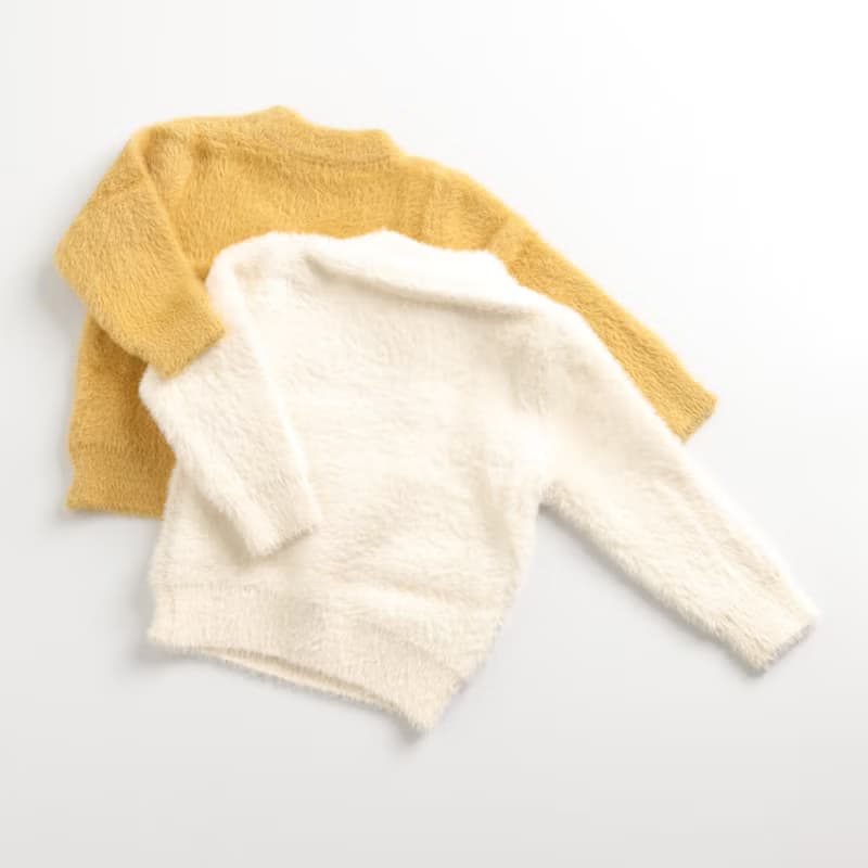 BIR童裝 | 恐龍圓領毛衣 (杏/黃)