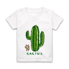 字母C-CACTUS短袖T恤-白