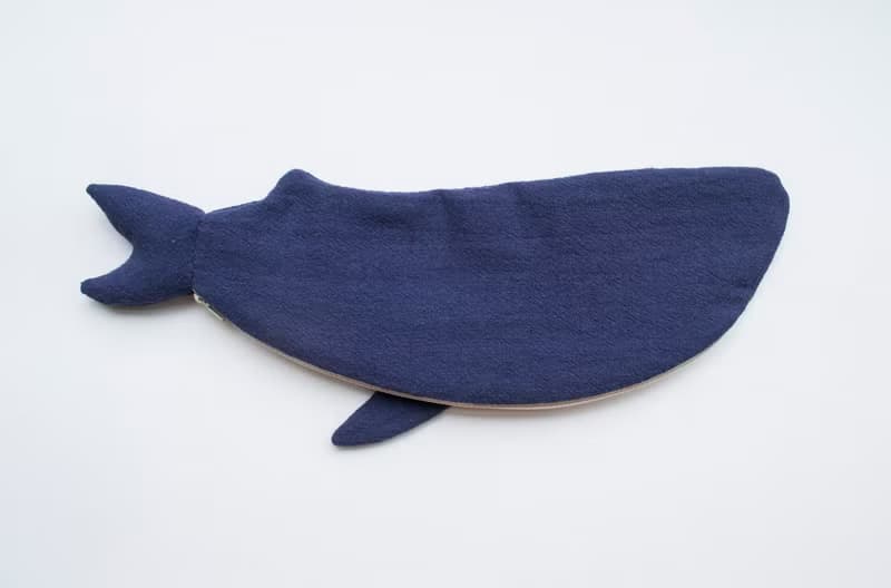 鯨魚 Whale travel cutlery pouch case - Navy
