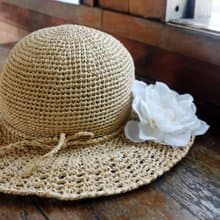 手作-小淑女手編織帽-手工編織-出遊/輕旅行/生日禮物/情侶帽