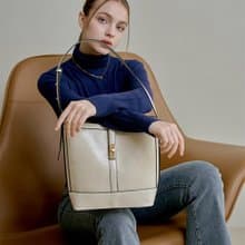 韓國KIMMY BAG | 象牙白色 | 大容量 手袋 單肩包 水桶包