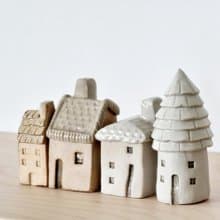 Mini size terracotta house (sold as a pair)