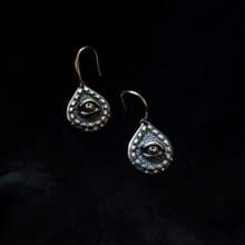 品牌作品-漫想埃及系列【瓦奇 眼】925純銀垂耳飾/垂耳環