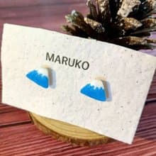 | 訂製 | 富士山耳環 | 一對 | 耳針 | 耳夾