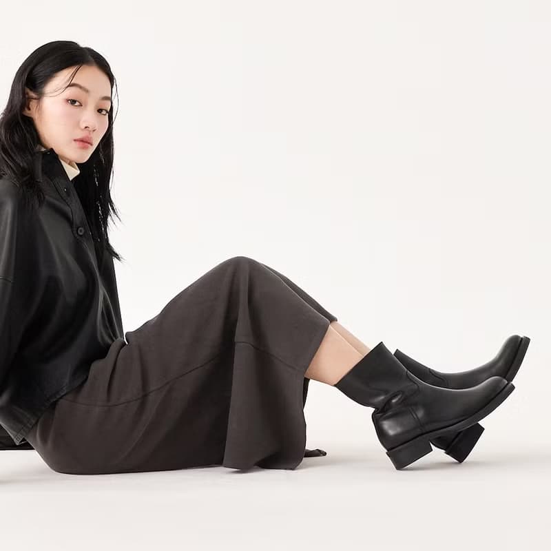Freda 打蠟真皮短靴 (兩色) 女鞋 手工鞋 靴子