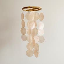 DIY-KIT | Finnish Bakery-Round-Apricot, Orange| Shell Wind Chime Mobile | #0-453