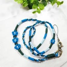 Paris*Le Bonheun。細繩的纏繞。編織手腕繩。頸繩(小清新花花兒)