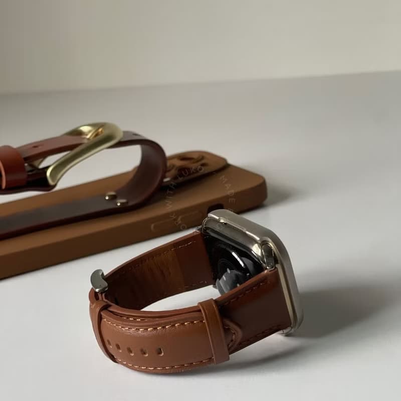 Apple Watch | 厚料質感牛皮錶帶