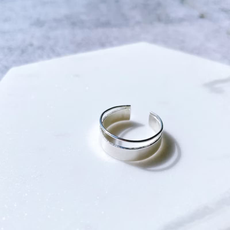 【偶爾】925純銀 • 個性 • C型戒指