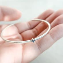 【日常之美】迷你寶石 everyday bangle 純銀 手環 手鐲