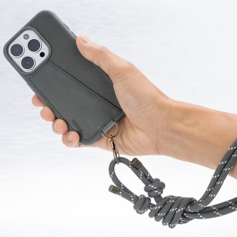 【山系掛繩風】KOALA 掛繩保護殼 | 深灰 | iPhone 15全系列