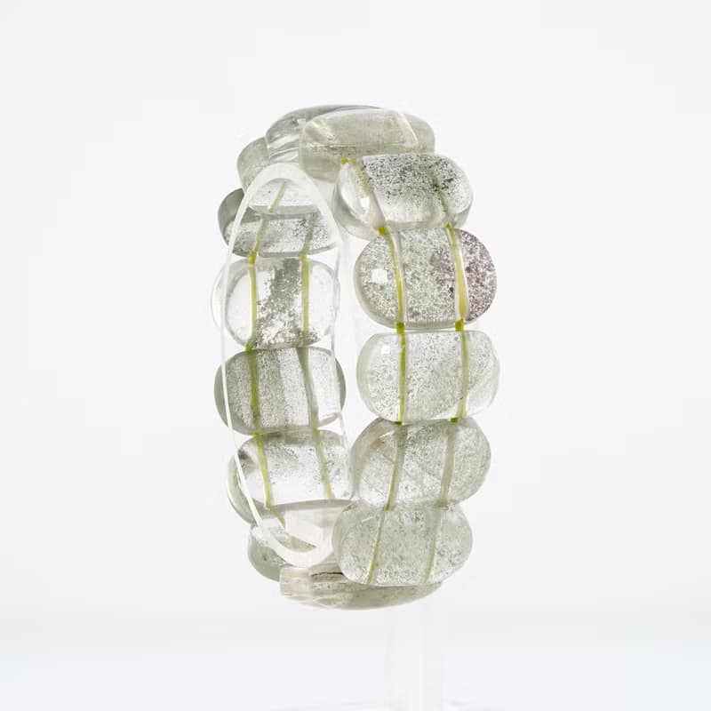 寶麗金珠寶-天然綠幽靈水晶手排