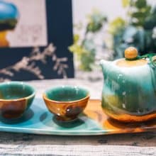 茶壺杯盤組(一壺二杯一盤)・三毛撒哈拉系列/送禮包裝/小卡代寫