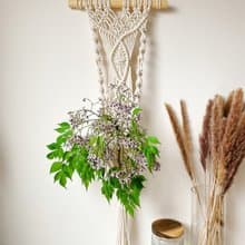 Macrame 訂製編織 植物壁掛花編結植物吊籃