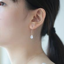高品質月光石耳環│14K GF