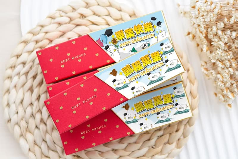 畢業禮物米咕da0_migu插畫聯名款 時尚閃金包裝 金莎3顆入 2款