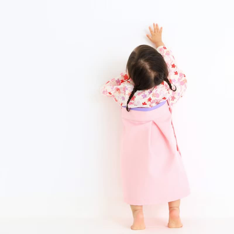 Hakama Dress 日本褲和服 - 櫻花 - Light Pink (女童/嬰兒/兒童)
