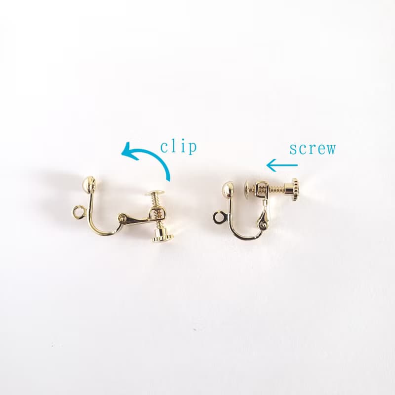 viola ビオラのフックピアス or イヤリング (B)