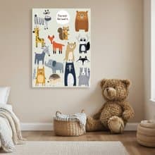 5070北歐風-無框畫 | 裝飾畫 | 動物| 掛畫 |兒童房掛畫 | 入厝禮