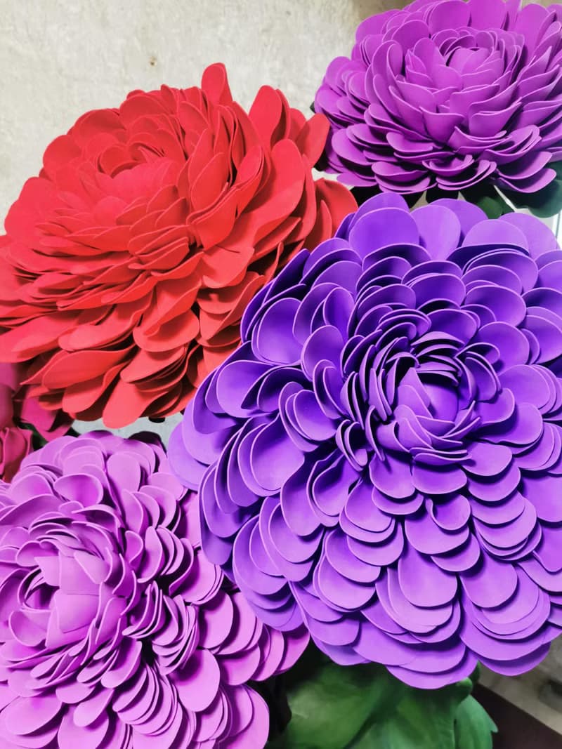 Set of 5 Giant Flowers. Wedding Backdrop. Giant Bouquet. Event Luxury Flowers