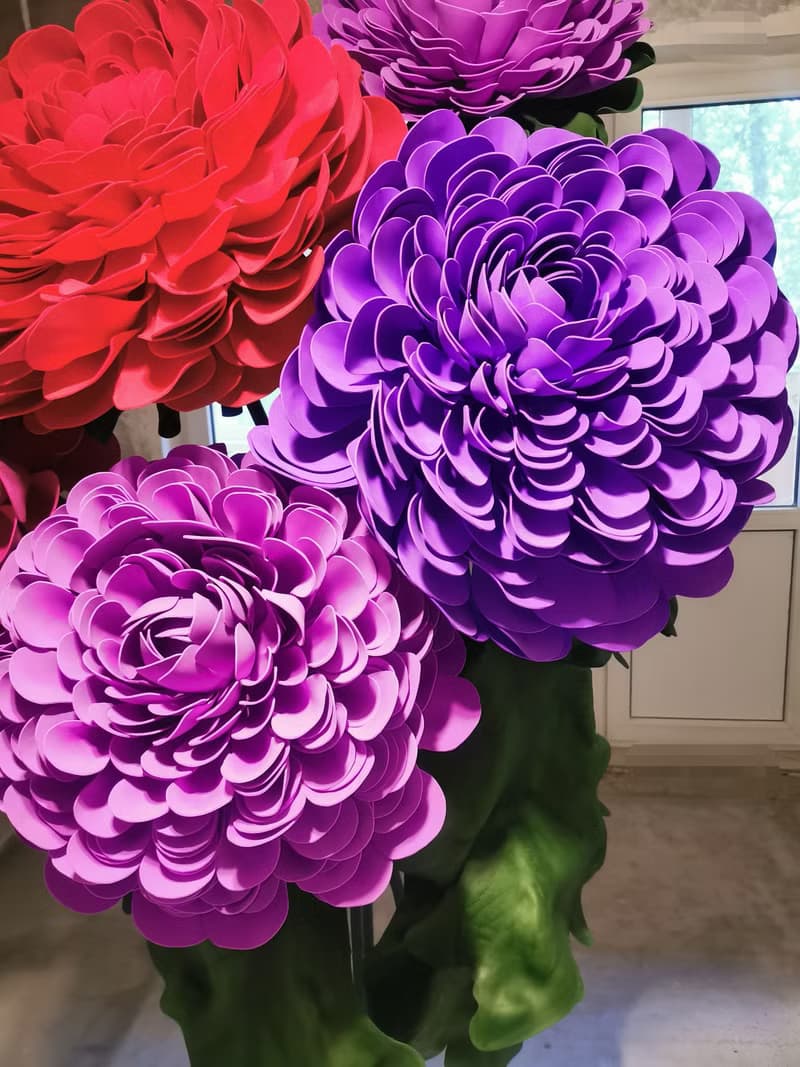 Set of 5 Giant Flowers. Wedding Backdrop. Giant Bouquet. Event Luxury Flowers