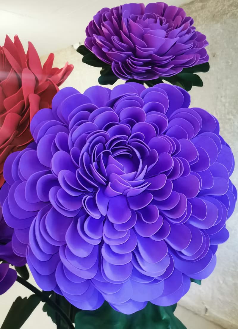 Set of 5 Giant Flowers. Wedding Backdrop. Giant Bouquet. Event Luxury Flowers