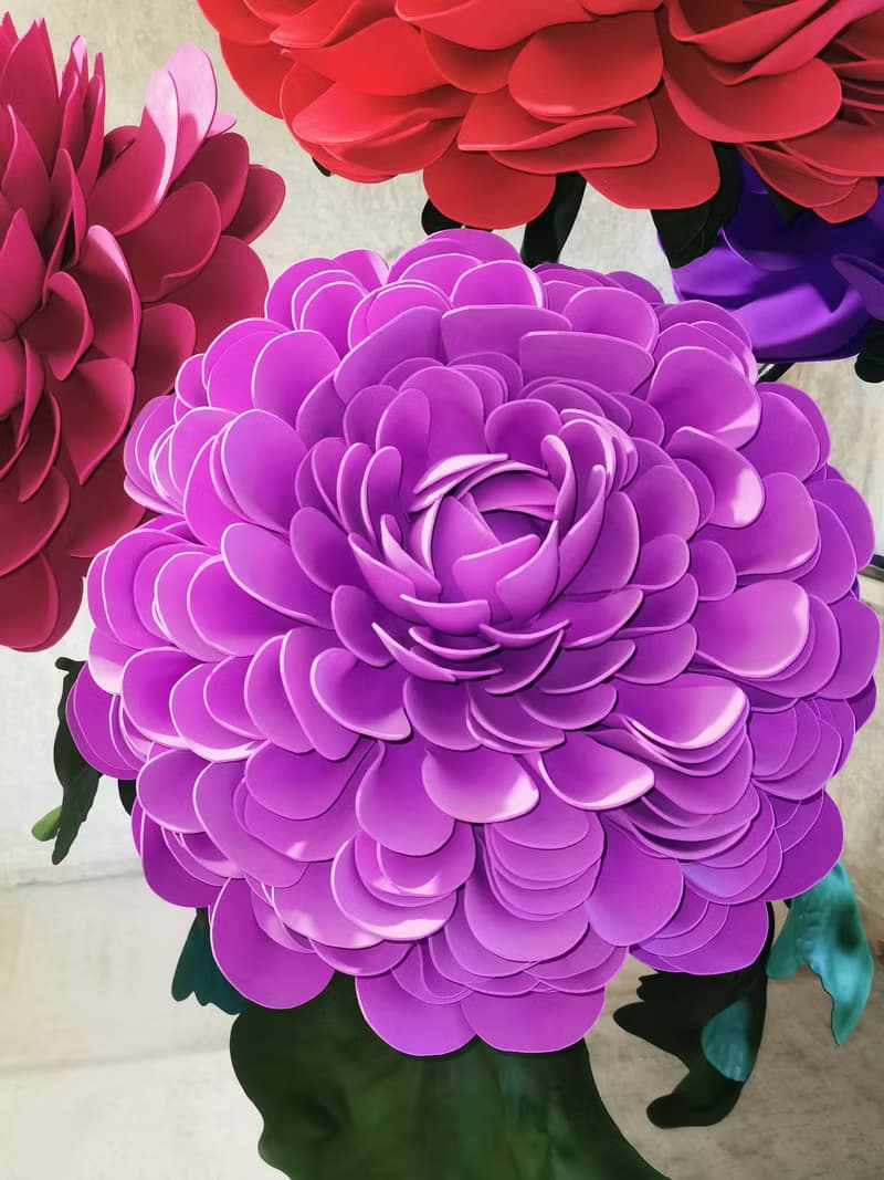 Set of 5 Giant Flowers. Wedding Backdrop. Giant Bouquet. Event Luxury Flowers