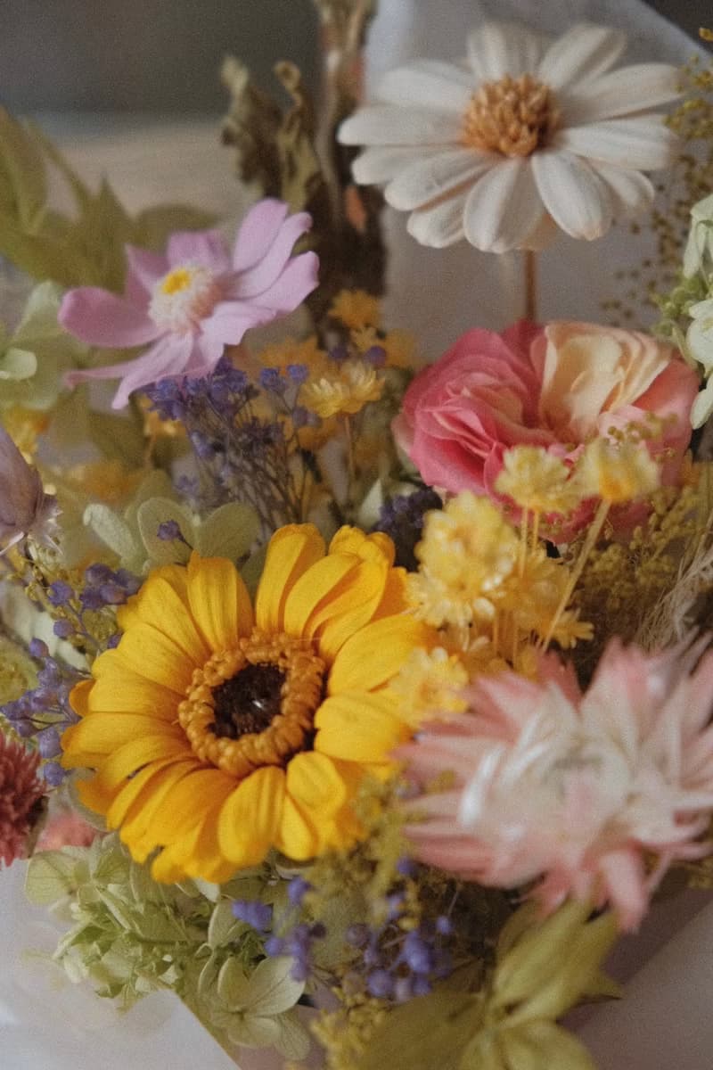 現貨免等 / 永生花束 永生花 不凋花 索拉花 乾燥花 法式 太陽菊