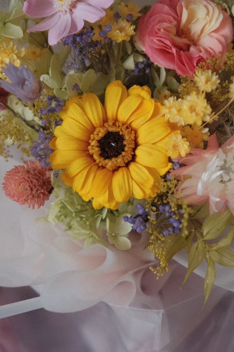 現貨免等 / 永生花束 永生花 不凋花 索拉花 乾燥花 法式 太陽菊