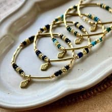 -分裂-天然水晶手鏈/黃銅手鍊