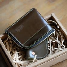 MILDY HANDS - 馬臀皮拉鍊皮夾 - Zipper Wallet Shell Corodvan