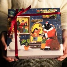 預算千元【聖誕禮物】 獨家插畫聯名款─手繪聖誕森之禮盒 贈提袋