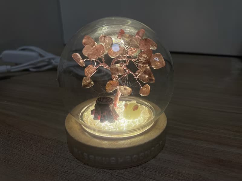 小兔子款訂製 | 水晶樹系列微景觀水晶球燈 | 可愛 | 居家燈飾