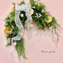 聖誕馬蹄型花飾