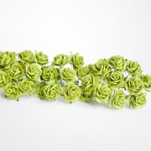 Paper flowers, DIY supplies, gift, 100 pieces size 1.5 cm., green color.
