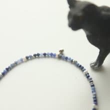 【純銀極細手鍊】青金石/藍寶石/藍晶石/設計師手作商品