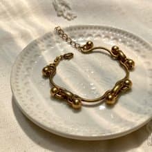 老林雜貨 | 有份量黃銅造型手鍊