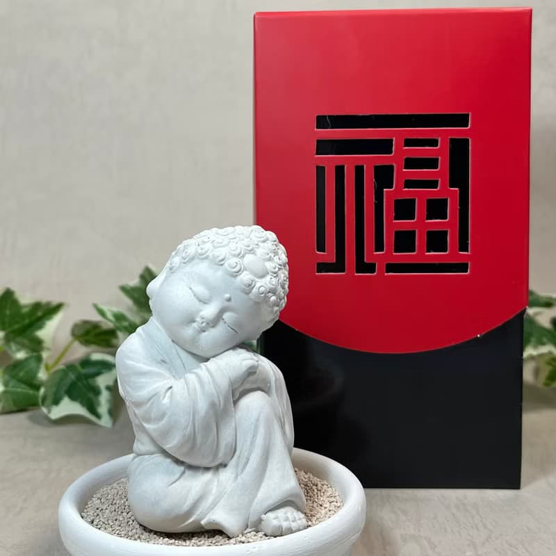佛像公仔 淨念吉祥小佛之大覺 小盤套組 佛 宗教 長輩禮 母親節