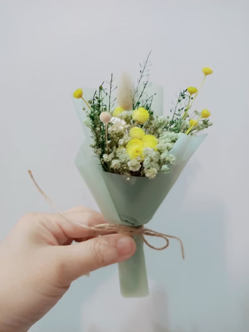 乾燥花束-附袋 畢業花束/謝師花束/生日禮物/小禮物/祝賀/交換禮