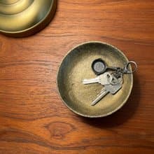 手工渲染金漆 鑄鐵置物盤