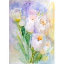 Floral Original Watercolor Bouquets Painting Flower Still Life 手工水彩 原创水彩