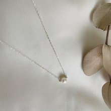 天然淡水珍珠 純銀項鍊 珍珠鎖骨鍊