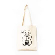 招財貓 帆布袋 托特包 環保袋 bubble 珍珠奶茶 珍奶 台灣 TAIWAN