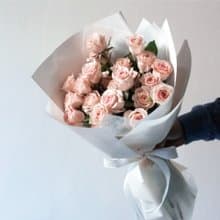 【鮮花進口玫瑰花束】白色情人節。開幕。生日。畢業季 I 可自取