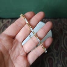 【星期天】閃耀細緻鏤空金色手鍊