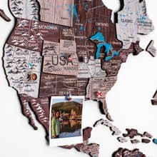 Wood World Map With Borders, Home Decor, Anniversary Gift for Couple