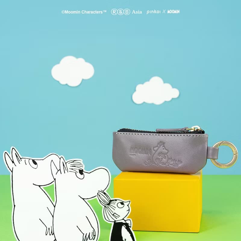 【Pinkoi x Moomin】鑰匙環零錢包 - 擁抱/零錢包/小錢包