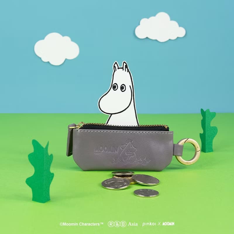 【Pinkoi x Moomin】鑰匙環零錢包 - 擁抱/零錢包/小錢包